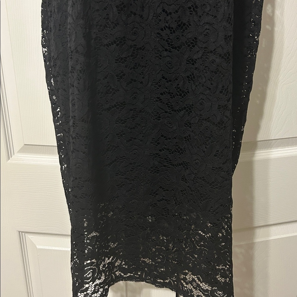 Thalia Sodi Black Satin Fabric - Picture 3 of 4
